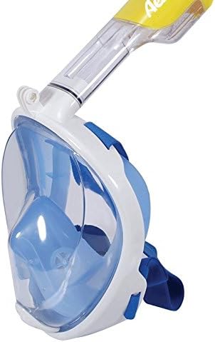 Aektiv 180 Openview Freebreath Snorkel Mask for Men and Women. Freebreath Full Face Snorkeling Mask with Dry and Fog Free Lightweight Surface Snorkeling Mask (Blue, Small/Medium)