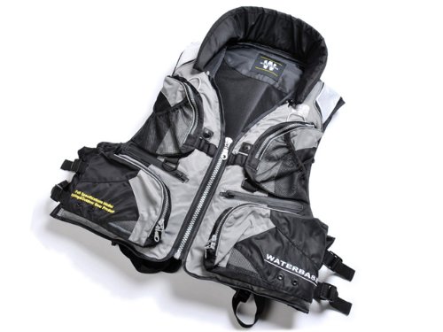 フィッシング 釣り用 ライフジャケット 枕付き WB-1006型 ダークグレー