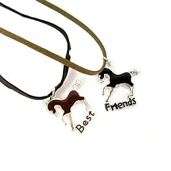 Best Friends Horses Friendship Necklaces