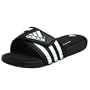 adidas Women's adissage FitFOAM Sandal,Black/White/White,8 UK (9 M US)