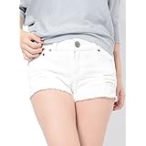 (ディーループ)D-LOOP 楽ちん ストレッチ ヴィンテージ加工 クラッシュ デニムショートパンツ 118627