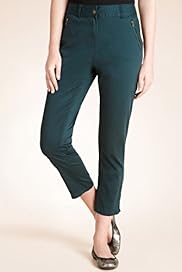 Cotton Rich Skinny Cropped Trousers