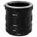 Fotodiox Canon EOS Macro Extension Tube Set Kit for Extreme Close-up, fits Canon EOS 1d,1ds,Mark II, III, IV, 5D, Mark II, 7D, 10D, 20D, 30D, 40D, 50D, 60D, Digital Rebel xt, xti, xs, xsi, t1i, t2i, t3, t3i, 450D, 500D, 550D, 1000D, 1100D