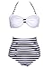 Mommyonline Retro 50s Pinup Rockabilly Vintage High Waist Bikini Swimwear Swimsuits