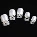 Yesurprise Butterfly Beads 10 pieces Silver 3D Alloy Nail Art Slices Glitters DIY Decorations