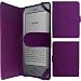 Shop4 Purple Leather Wallet For The Amazon Kindle 4 - Including Screen Protector