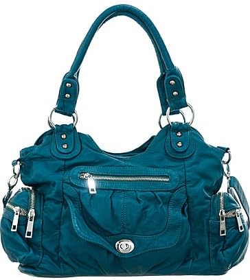 ''Times Square'' Shoulder-to-Crossbody Utilitarian Hobo Bag