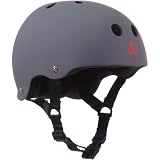 Triple 8 Brainsaver Rubber Helmet with Sweatsaver Liner (Royal Blue Rubber, Medium)