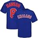 Majestic Chicago Cubs #8 Andre Dawson Royal Blue Cooperstown Player T-shirt