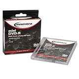 INNOVERA 8cm Minidisc DVD-R 1.4GB 4x W/Jewel Case Silver 3/Pack Easy To Write On