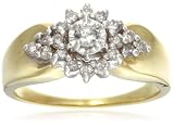 18ct Yellow Gold AMR43962 Ladies 0.45ct Diamond Cluster Ring