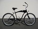 26' Man Deluxe Biker Beach Cruiser - Black