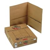 Recycled Paper Twin-Pocket Portfolio, Natural