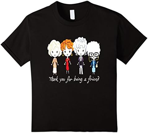 Kids BFF shirt : Thank You For Being A Friend T-shirt 8 Black