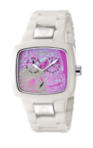 Invicta Yellow Adrenaline Skull Artist Series Quartz White Corian Watch 5902