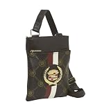 Ashley M Cadillac Monogram Cross Shoulder Bag