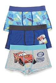 3 Pack Cotton Rich Disney Cars Trunks