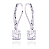 Deals Sterling Silver Cubic Zirconia Lever Back Earrings