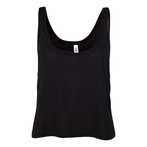 Bella Women's Maxine Cropped Fit Flowy Boxy Tank Top Shirt