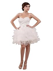 Bubble Dress Organza Sweetheart Cocktail Mini Dress 