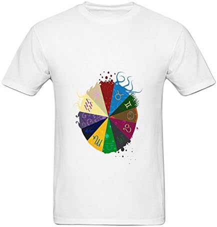 Keeky Men's Round Neck Homestuck God Tier Symbols Game Cotton T shirt XXXL White