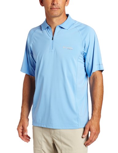 Columbia Mens Gen 2 Freezer Polo Fishing Shirt (White Cap, Small)