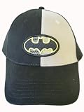 Dc Comics Batman Hat - Batman Logo Baseball Cap (Black / Grey)