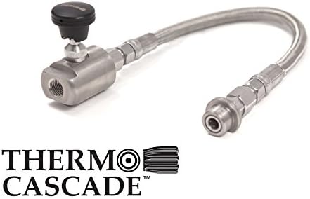 Stainless Steel Paintball Filler, Push Bleed & 12" Flex Hose by Thermo Cascade (PB109)
