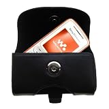 Horizontal Leather Case with Belt Clip/Loop for the Sony Ericsson w200a