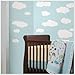 Beautiful Set of 38 White Fluffy Clouds Nursery Peel and Stick Wall Decals Beautiful Set of 38 White Fluffy Clouds Nursery Peel and Stick Wall Decals