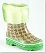 Sweet Potatoes - Kid's Herringbone Rain Boots