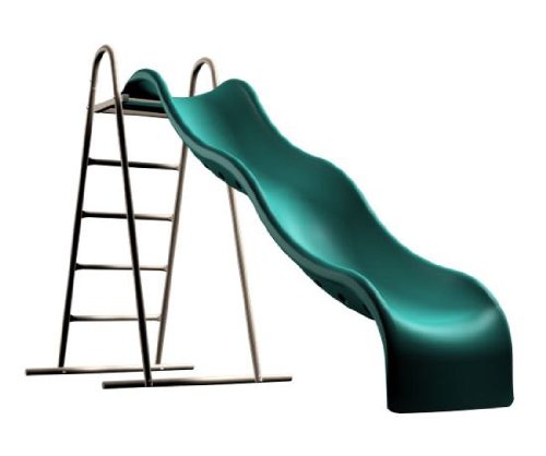 Lifetime Freestanding 9-Foot Wavy Design Slide Earthtone