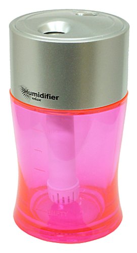 コンパクト超音波式加湿器 【部屋にも車にもデスクにも使えるパーソナル加湿器】 ピンク  CH-01PI