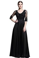 Polyester Elbow Length Sleeves Cocktail Evening Dress/Bridesmaid Dress/Wedding Party Dress/Maxi Dress 