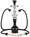 Aladin Wasserpfeife Fata Morgana M - 2-Schlauch Shisha - schwarz