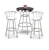 Chrome Bar Table & 2 Chrome 29