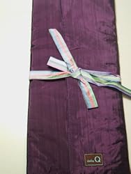 Della Q Lily Combo Purple Stripe Knitting Needle Case Circular Straight 101-1