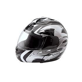 Raider 26-934SV-L Modular Silver Large Helmet