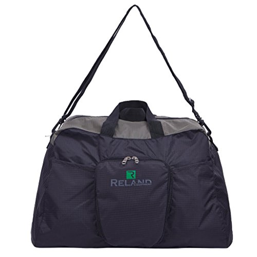 Reland Travel Duffel Bag Foldable Lightweight Luggage Sports Gym for Men & Women