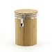 Large Air Tight Bamboo Canister - Carbonized Brown