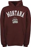Montana Grizzlies Youth Maroon Tackle Twill Hooded Sweatshirt