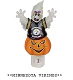 5" NFL Minnesota Vikings Halloween Ghost Night Light
