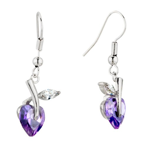get cheap Pugster Valentines Day Gifts February Purple Flower Leaf Swarovski Crystal Dangle Earrings Best Deals get cheap Pugster Valentines Day Gifts February Purple Flower Leaf Swarovski Crystal Dangle Earrings Best Deals