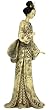Best Good Unique Simple Graduation Gift Idea for Girl Lady Her Sister - 16" Large Geisha Figurine Statue w/ Nature Kimono