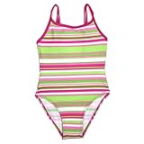 IMAGE OF Starblu Pink Candy Stripe Girls Swimsuit - 4 Years