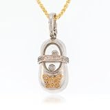 Almaz Baby Shoe Diamond Pendant