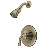 Kingston Brass KB1638SO Magellan Tub and Shower Faucet, 7-Inch, Satin Nickel [並行輸入品]