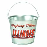 NCAA Illinois Fighting Illini 5-Quart Galvanized Pail