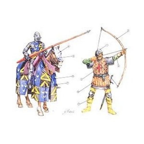 Italeri 6027S - 100 Years War - English Knights