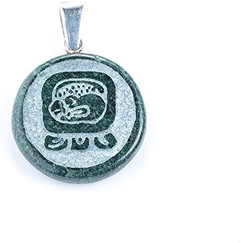 Handcrafted Jadeite Jade Nahual Pendant | Mayan Calendar, Natural Guatemalan Jade, Non-Dyed, Gift Idea